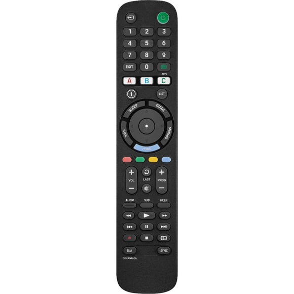 Insignia™ - NS-RMTSNY21 Replacement Remote for Sony TVs - Black - Picture 1 of 7